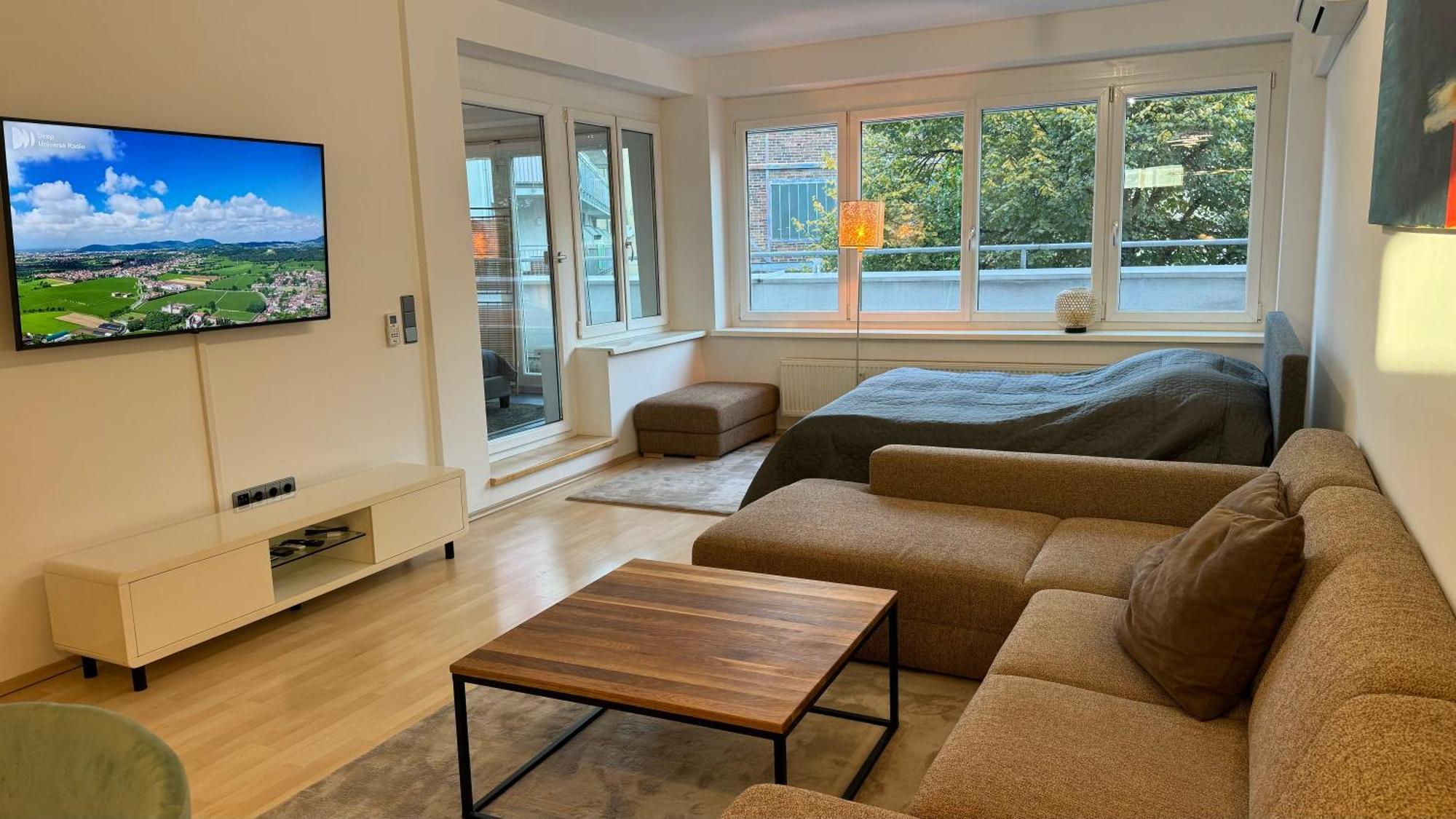 City Apartement Linz Fuer 5 Gaeste Mit Self-Checkin Und Kueche Exterior foto